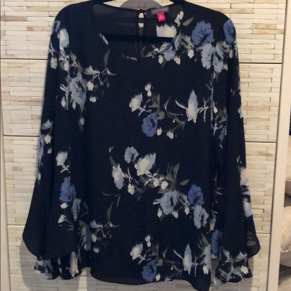 vince camuto black blouse